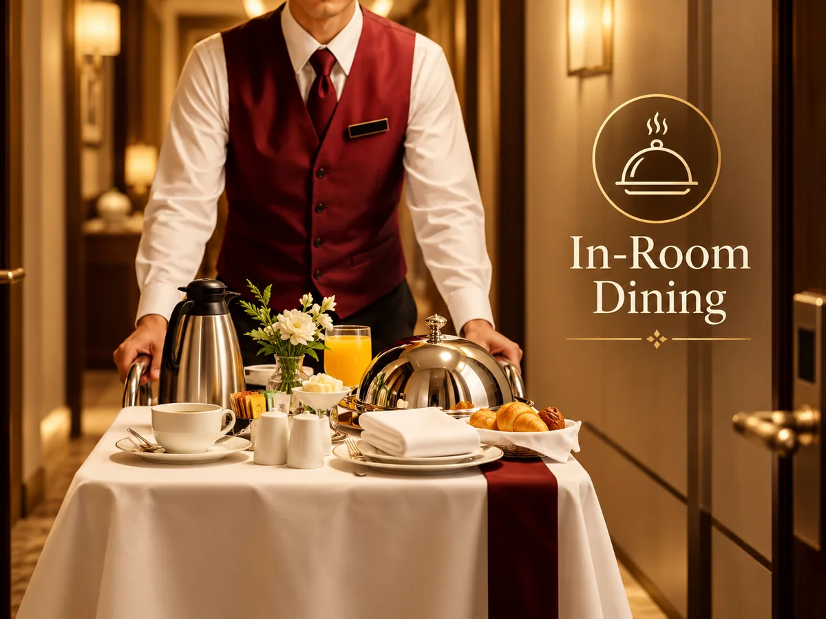 In-room dining facility at Shilton Royal